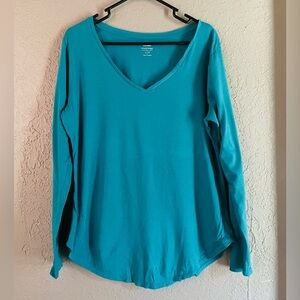 Women’s Old Navy V Neck Long Sleeve Top Size L
